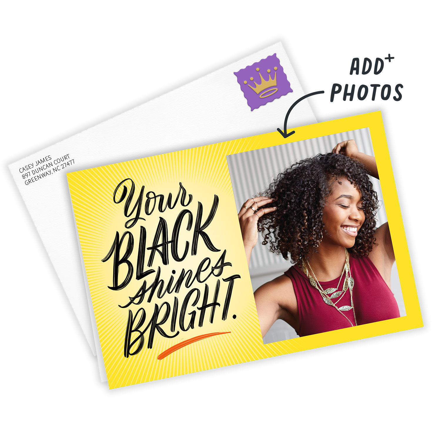 Your Black Shines Bright Custom Card, , large image number 2