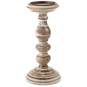 Small Turned Wood Candle Holder, 9.75", , large image number 1