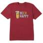 Life is Good Men's Beer Happy T-Shirt, , large image number 1