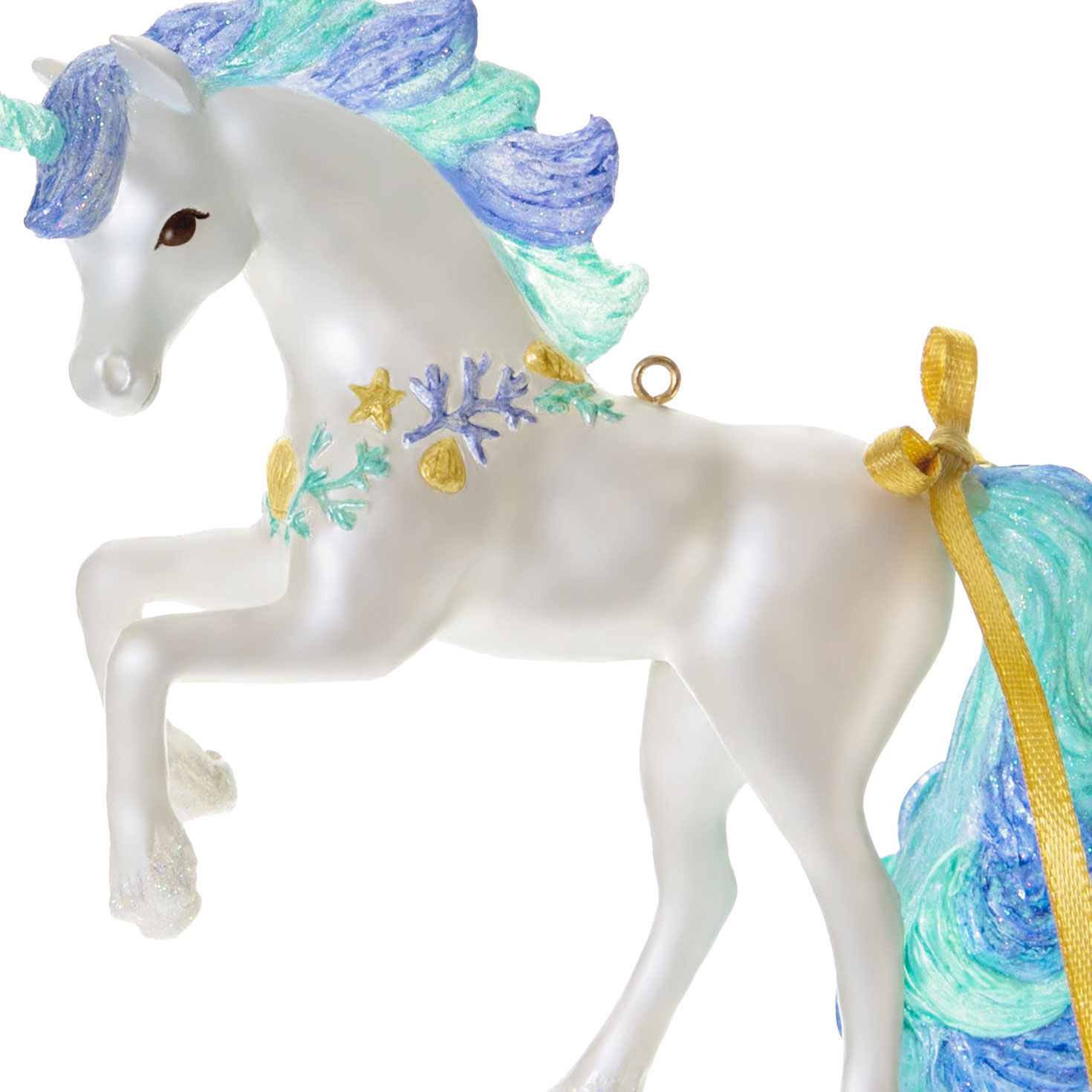 Seaside Unicorn Keepsake Ornament closeup view image number 5