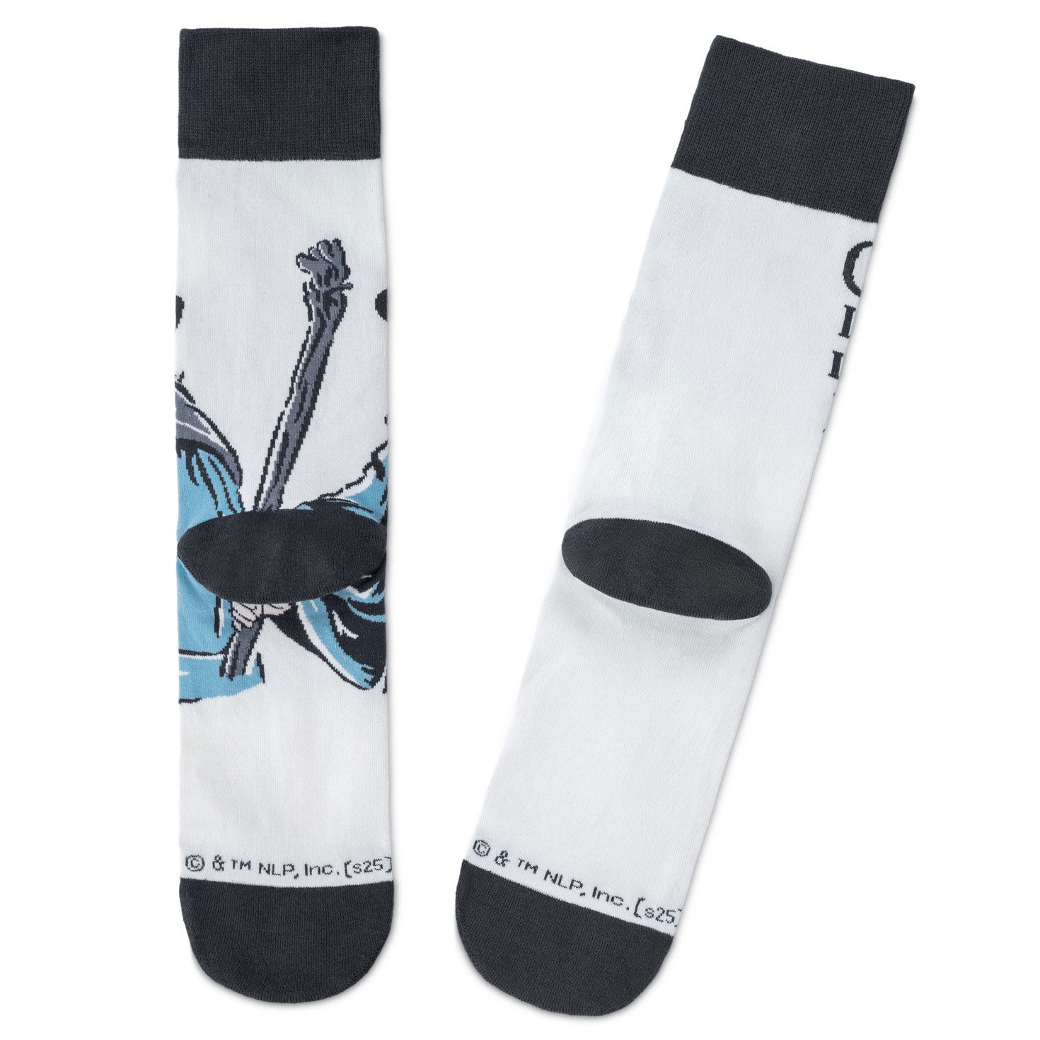 Lord of the Rings Gandalf Novelty Crew Socks back image number 2