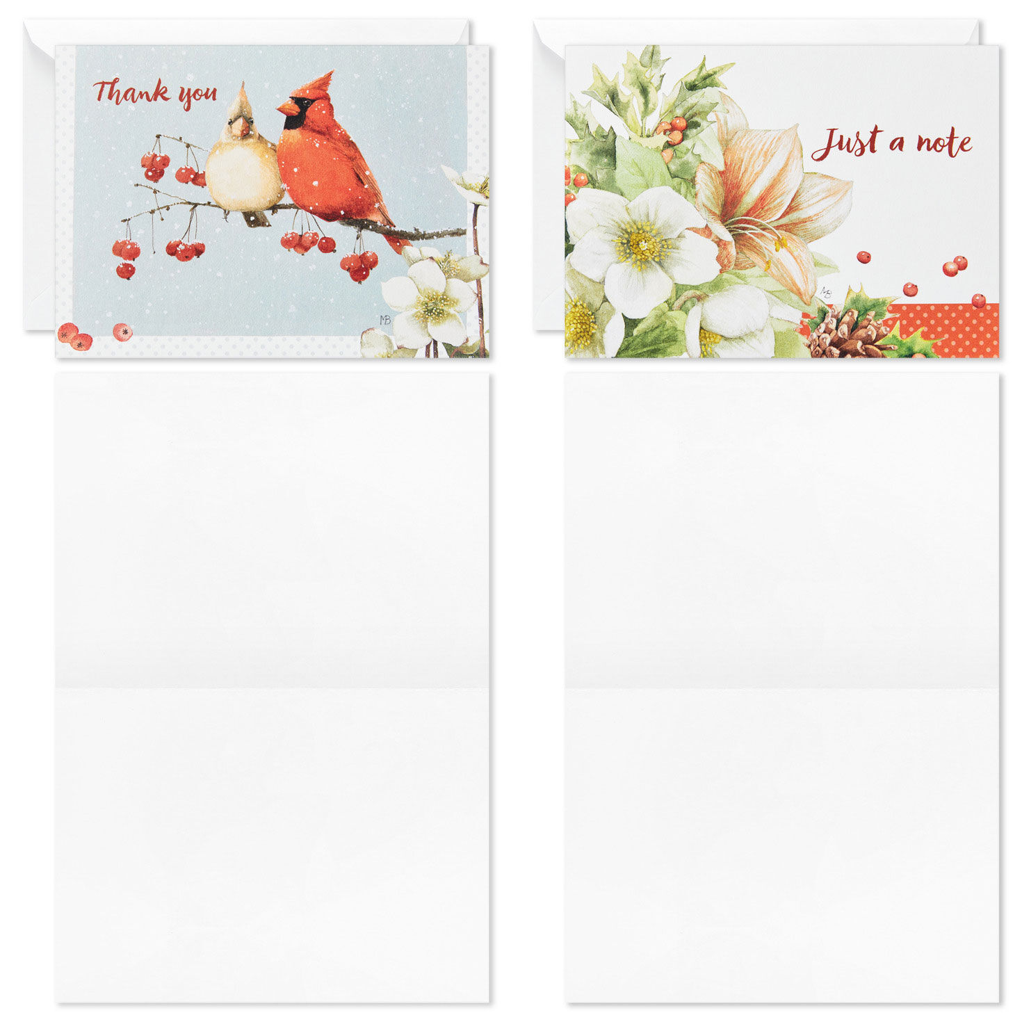 Marjolein Bastin Holiday Boxed Blank Christmas Note Cards Assortment, Pack of 24, , large image number 4