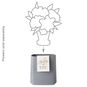 Build-a-Bouquet Thinking of You Gray Stripes Pop-Up Paper Vase With Mini Card, Thinking of You Gray Stripes, large image number 2
