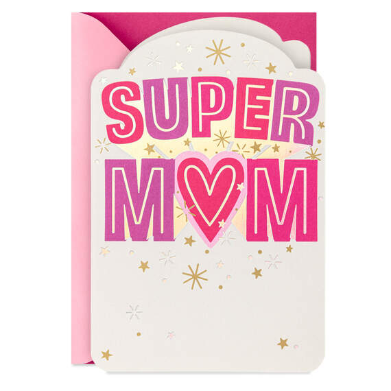 Super Mom Mother's Day Card From Daughter, , large image number 1