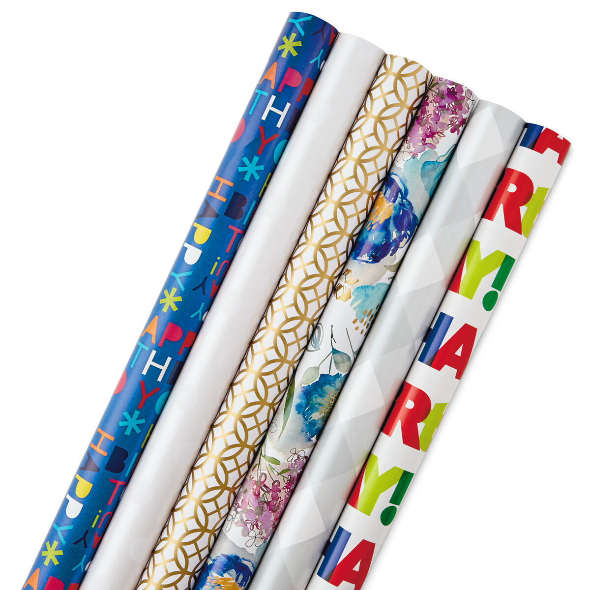 Printing wrapping paper rolls