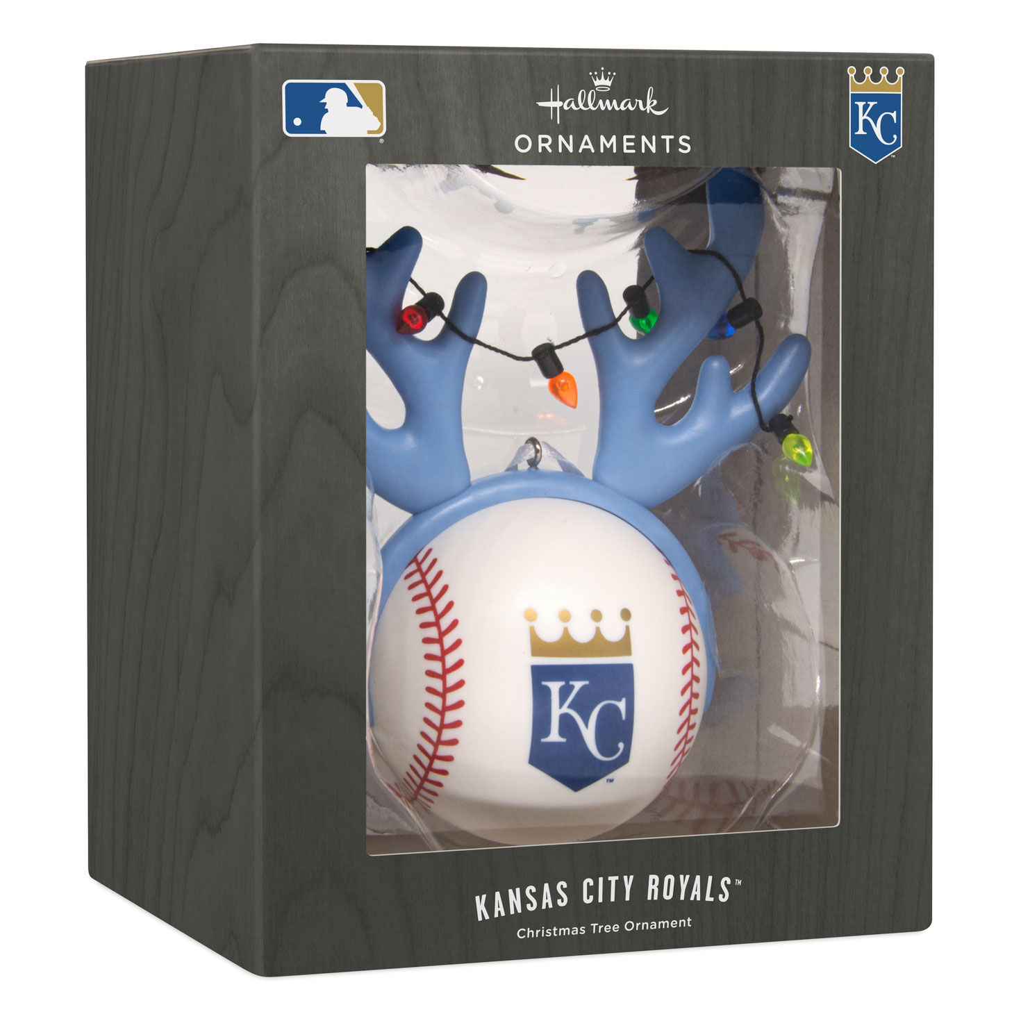 Royals Reindeer Baseball Christmas Ornament package front image number 7
