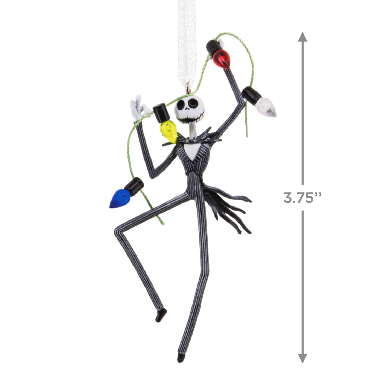 Jack Skellington With Lights Christmas Ornament  image number 3