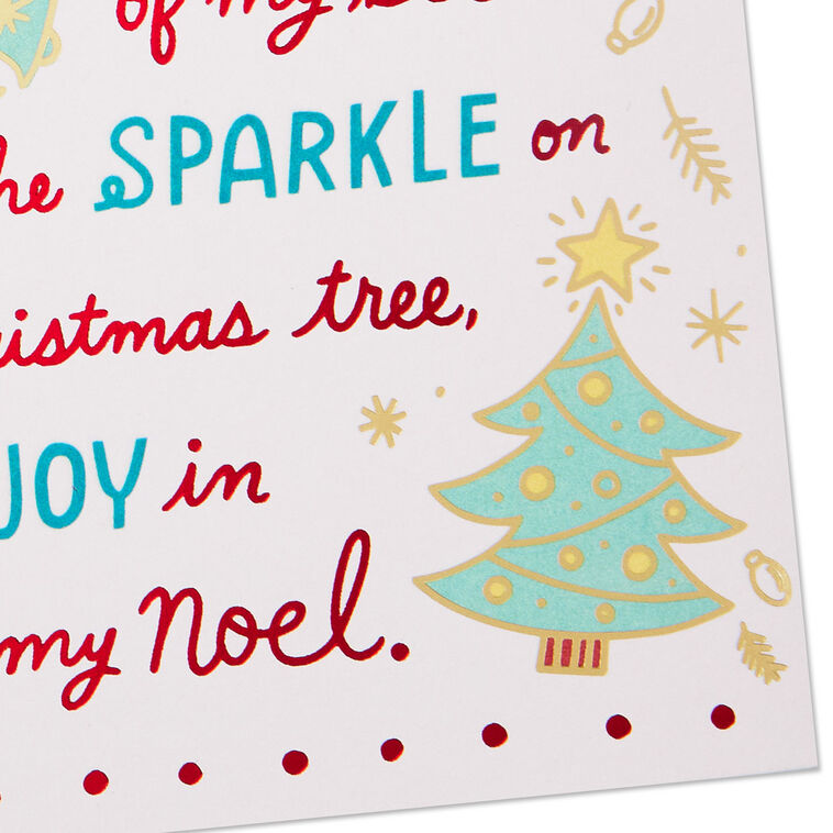 Stocking, Bells and Cookies Christmas Card for Wife Card Front Detial image number 6