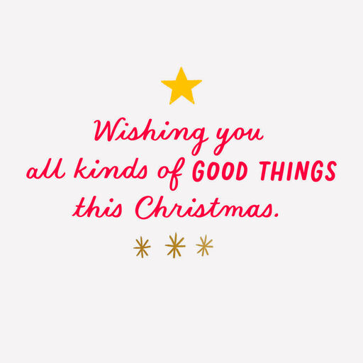 Joy, Love, Peace, Happiness Video Greeting Christmas Card, 