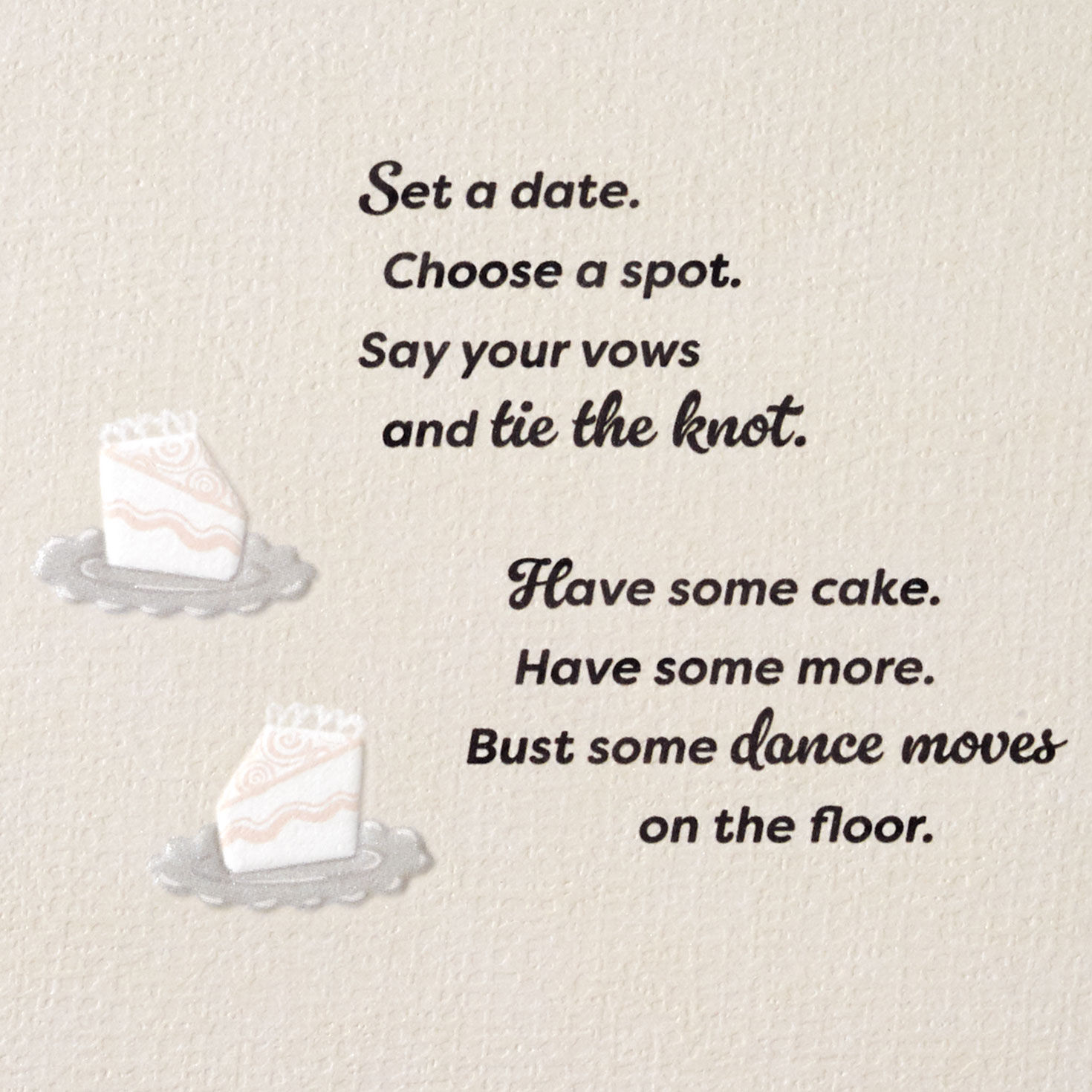 Just Married Roller Skating Bride and Groom Wedding Card, , large image number 2