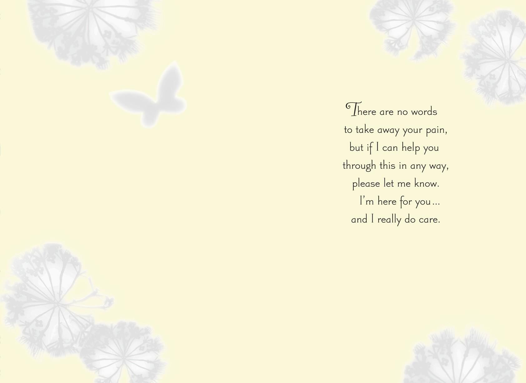 Place in Your Heart Loss of Baby Sympathy Card