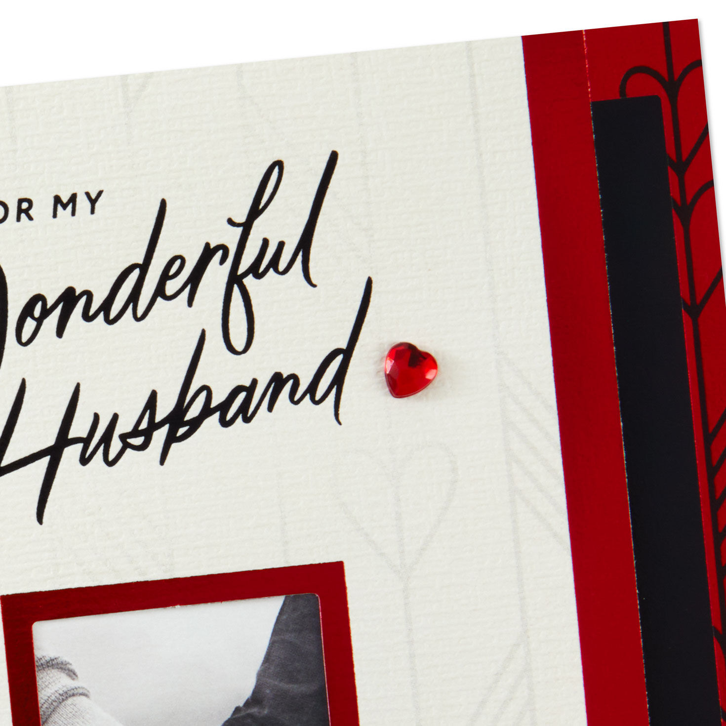 Couple Holding Hands Valentine's Day Card for Husband Cover Detail image number 5