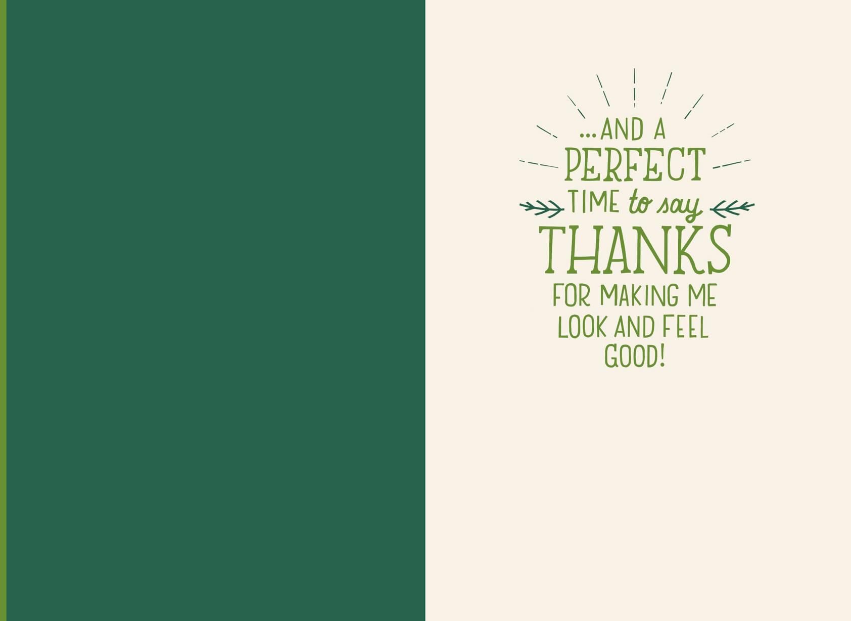 Spa Professional Thank You Christmas Card - Greeting Cards - Hallmark