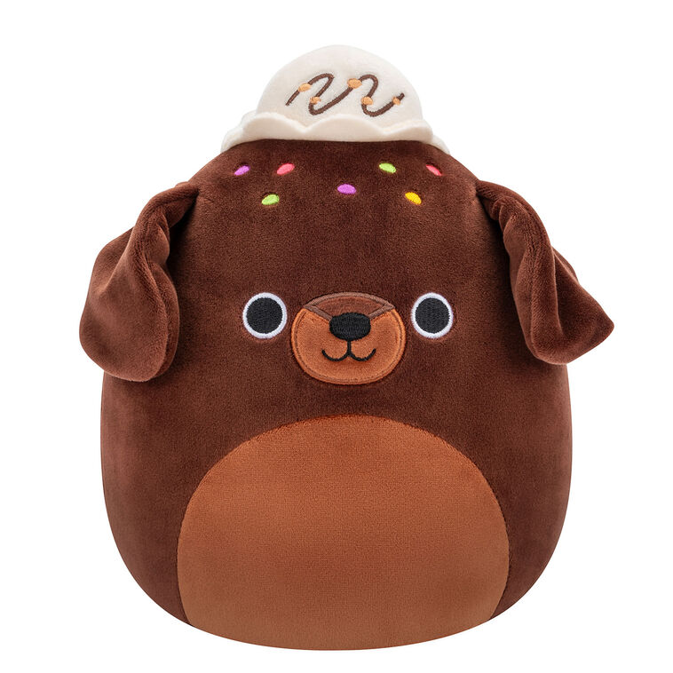 8" Squishmallows Rico Brownie Chocolate Lab Little Plush