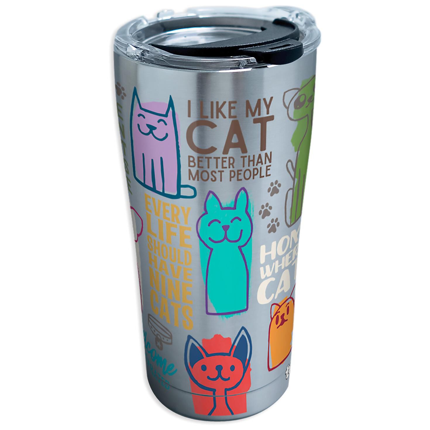 Cats Make Me Happy 14 oz Travel Mug – I love Veterinary