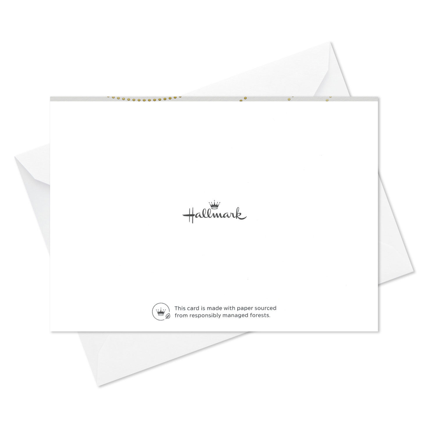 Gold Dot Circles Blank Thank You Note Cards Pack  image number 6