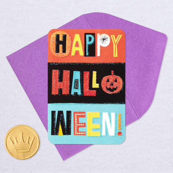 3.25" Mini Happy Halloween Blank Halloween Card, , large image number 5