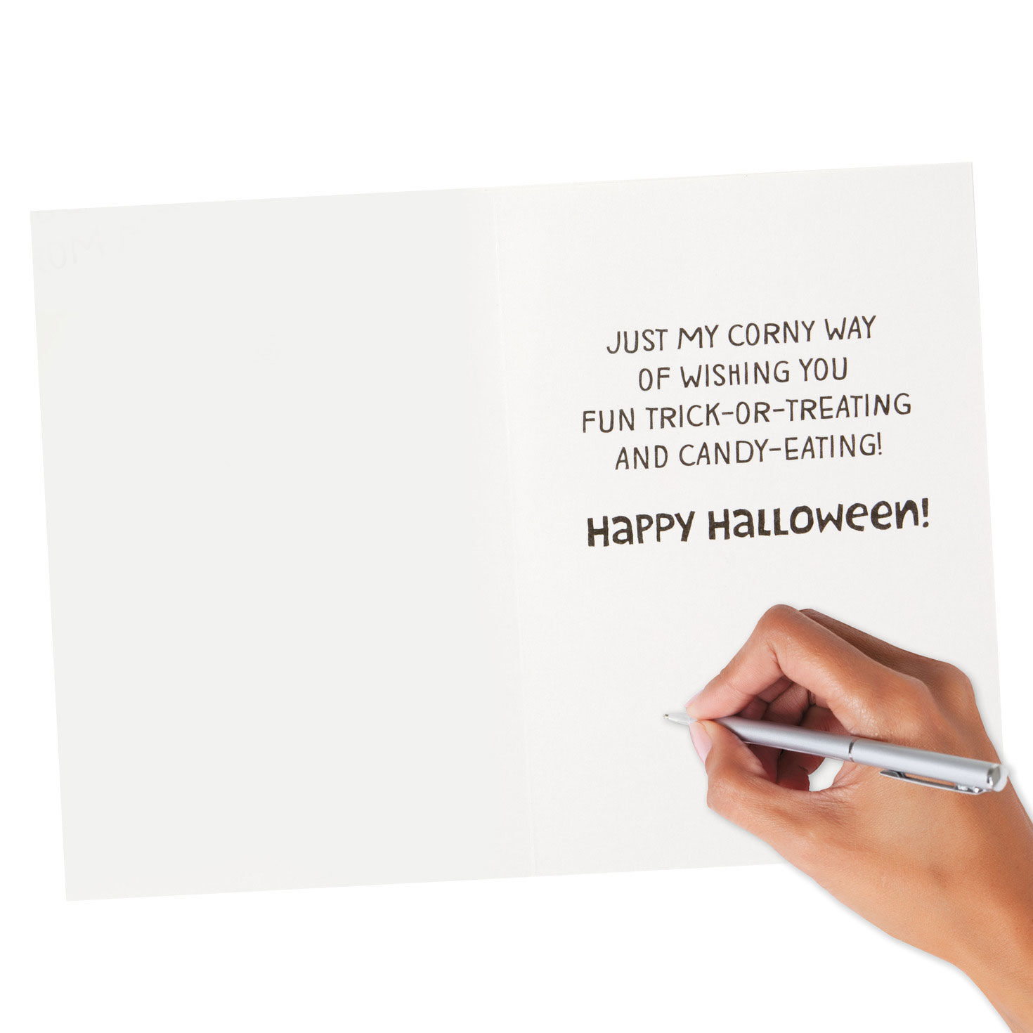 Candy Corn and Costumes Halloween Card Assortment Signing card image number 7