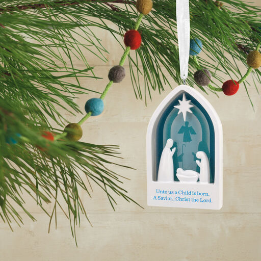 DaySpring Modern Nativity Hallmark Ornament, 