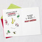 Red and Silver Gift Card Holder Christmas Card open card with envelope image number 5
