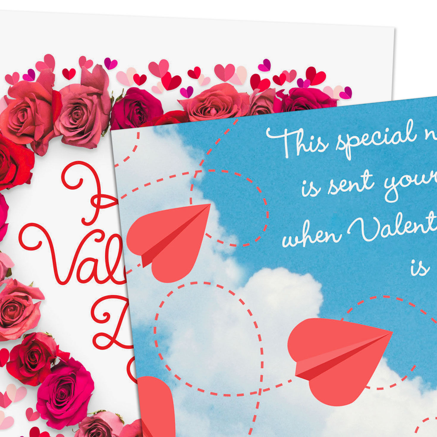 Candy Hearts and Flowers Valentine's Day Card Pack Card Fronts Detail image number 5