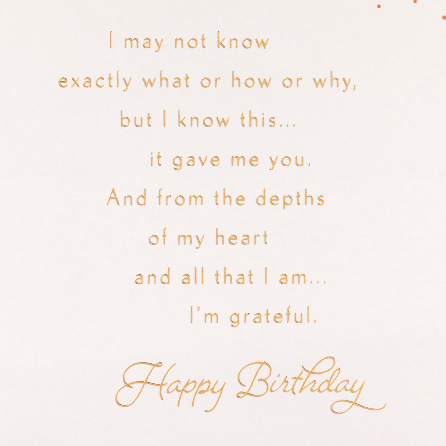 Your Love Is a Blessing Romantic Birthday Card, , large image number 3