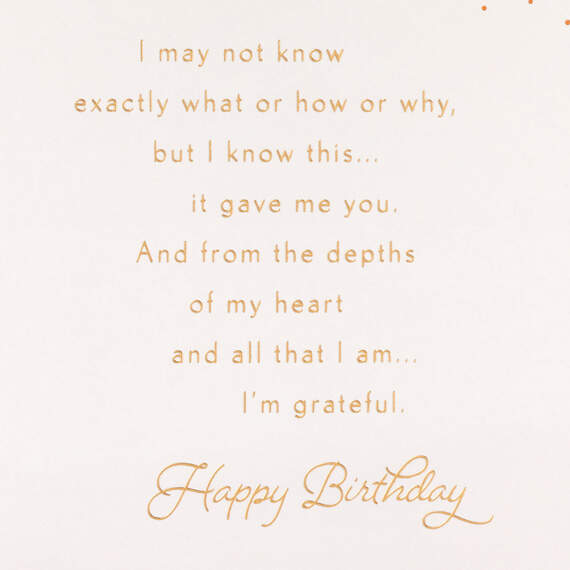 Your Love Is a Blessing Romantic Birthday Card, , large image number 3
