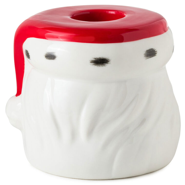 Shaped Santa Taper Candle Holder back image number 2
