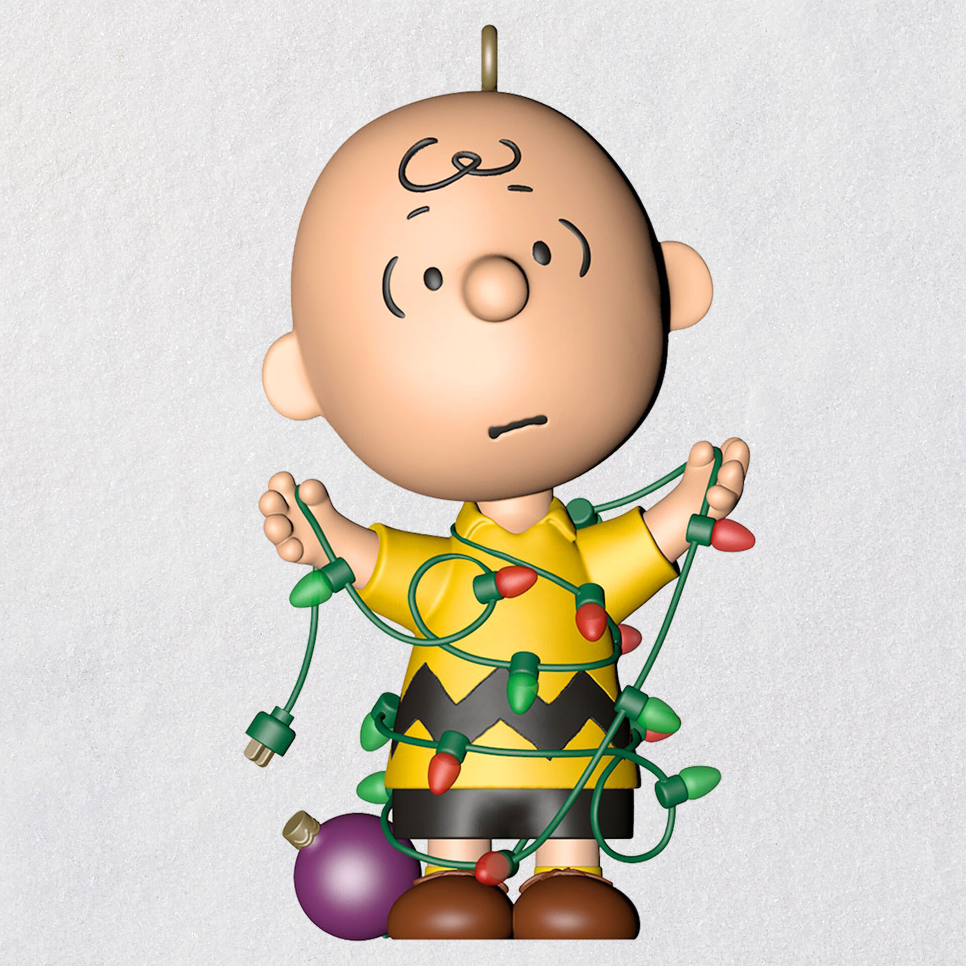 The Peanuts® Gang Charlie Brown All Tangled Up Ornament - Keepsake