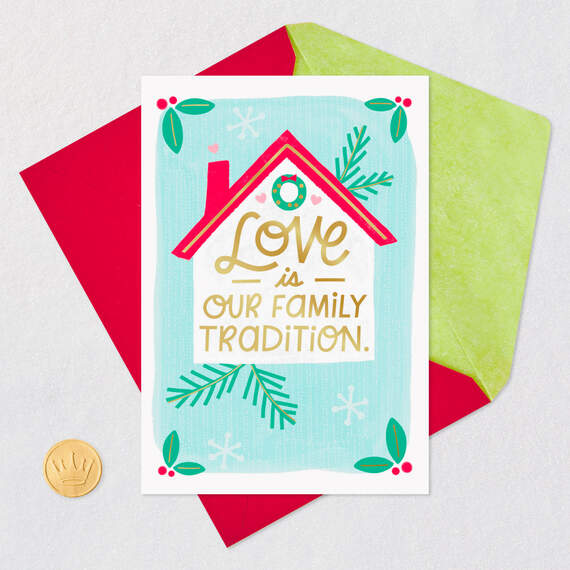 Love Is Our Family Tradition Video Greeting Christmas Card, , large image number 7