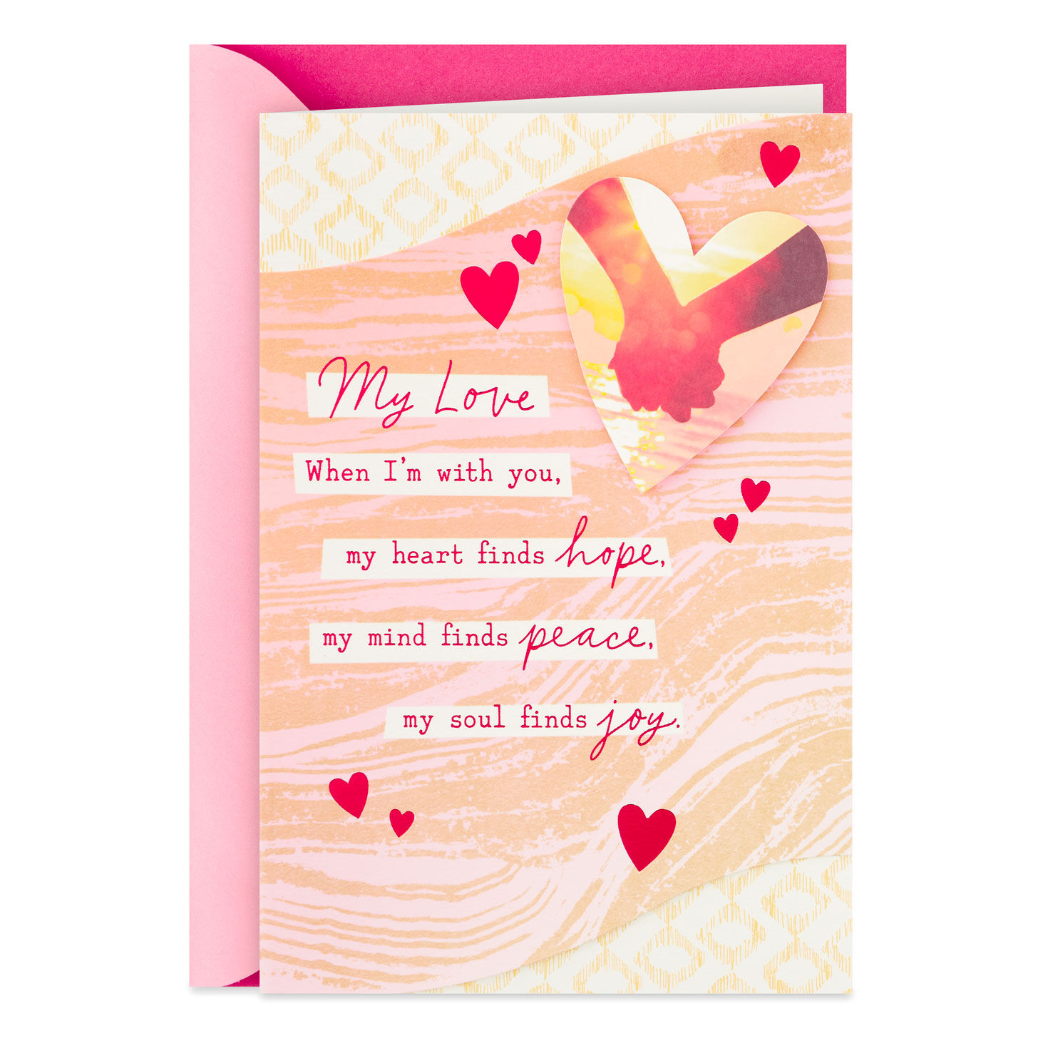 Hallmark Valentinstagskarten – Set Mit 6 Karten + Umschlägen | Glitzerndes Liebes-Design, 10,2 X 15,2 Cm