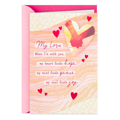 Thankful for You and Your Love Romantic Valentine's Day Card, 