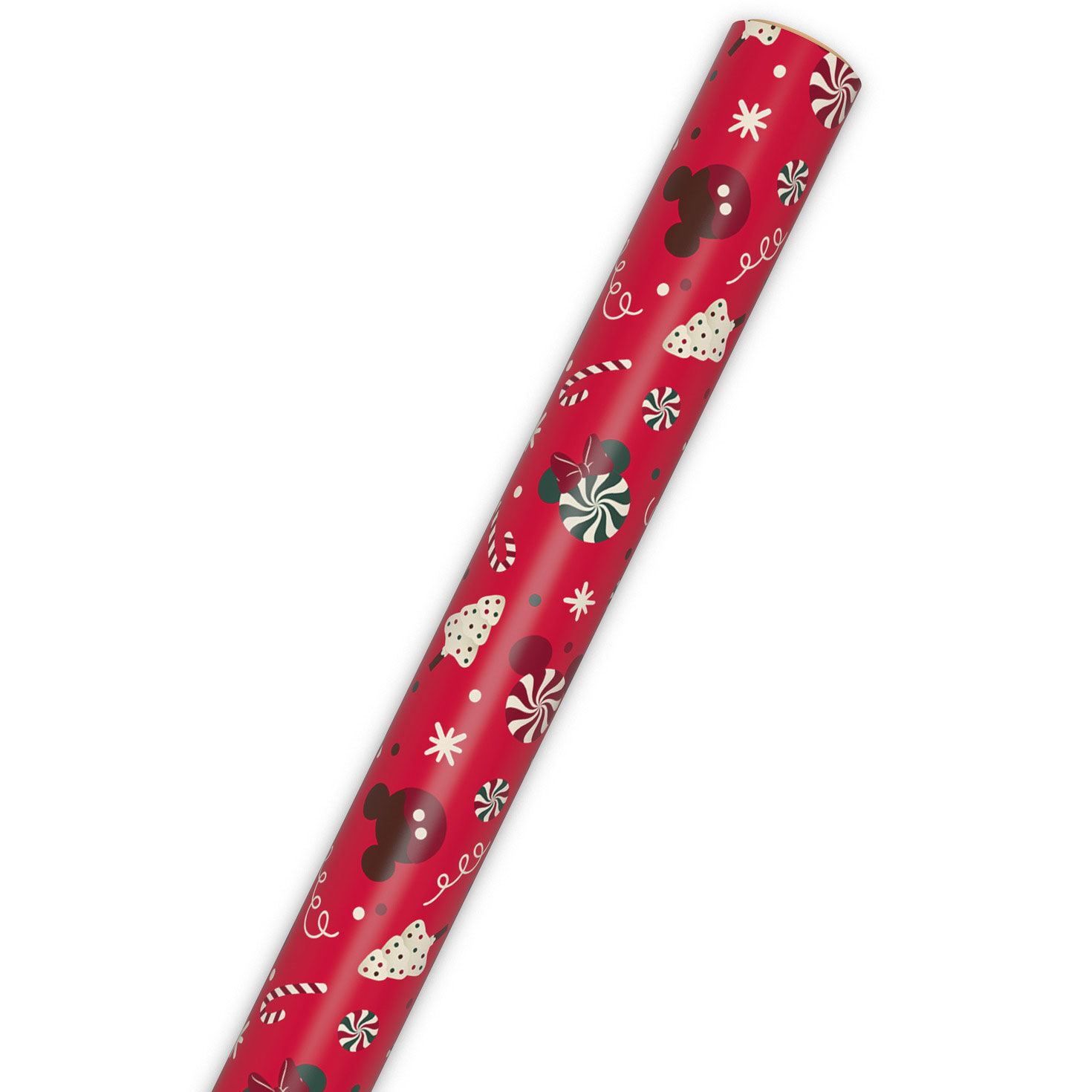 Mickey and Minnie Treats Jumbo Christmas Gift Wrap Wrap Tube image number 6