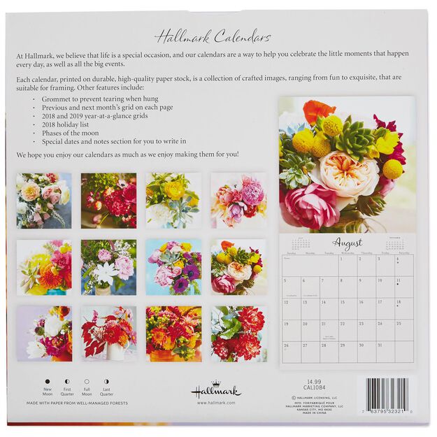 hallmark calendars 2018