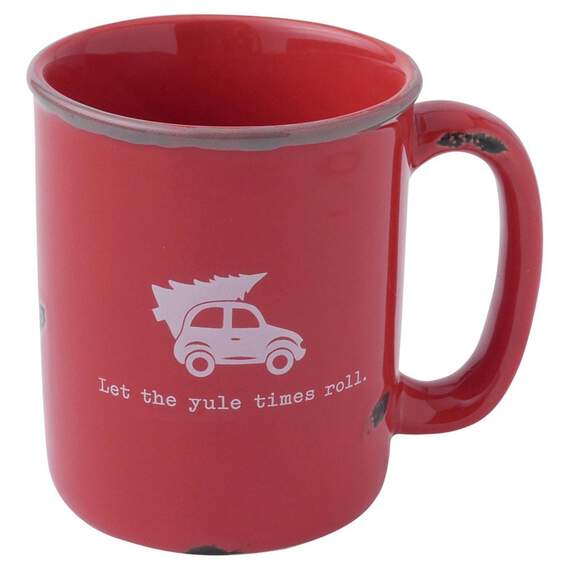Let The Yule Times Roll Holiday Mug, , large image number 1
