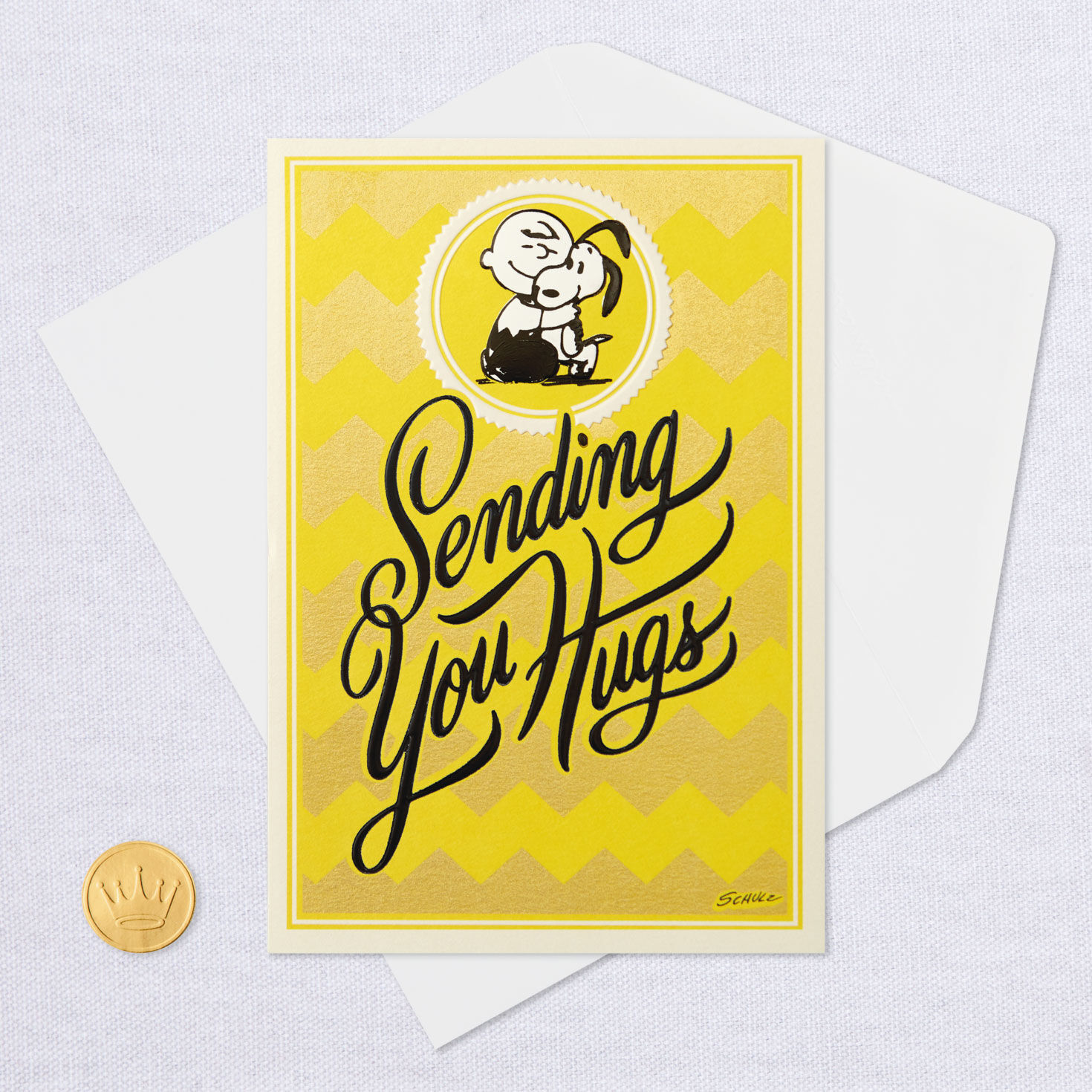 Peanuts® Charlie Brown and Snoopy Sending Hugs Get Well Card for only USD 4.99 | Hallmark