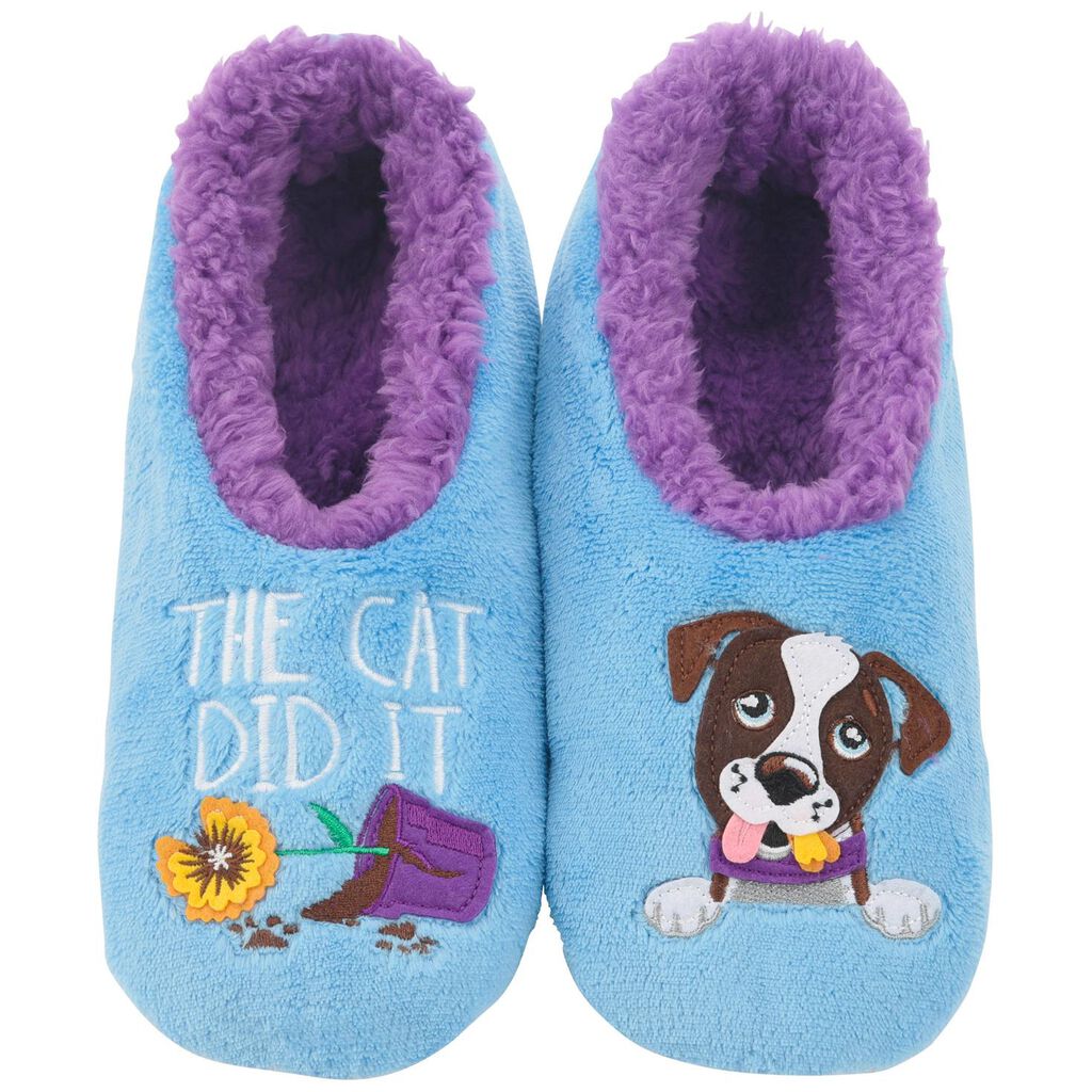 snoozies! The Cat Did It Dog Women's Pairables Slippers - Sleep - Hallmark