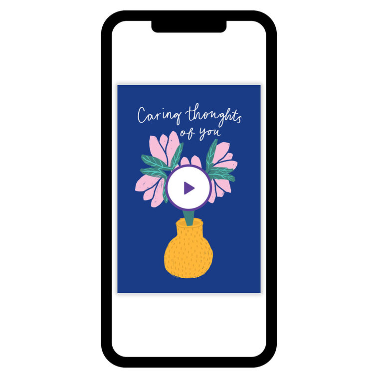 Caring Thoughts Flower Bouquet Support eCard