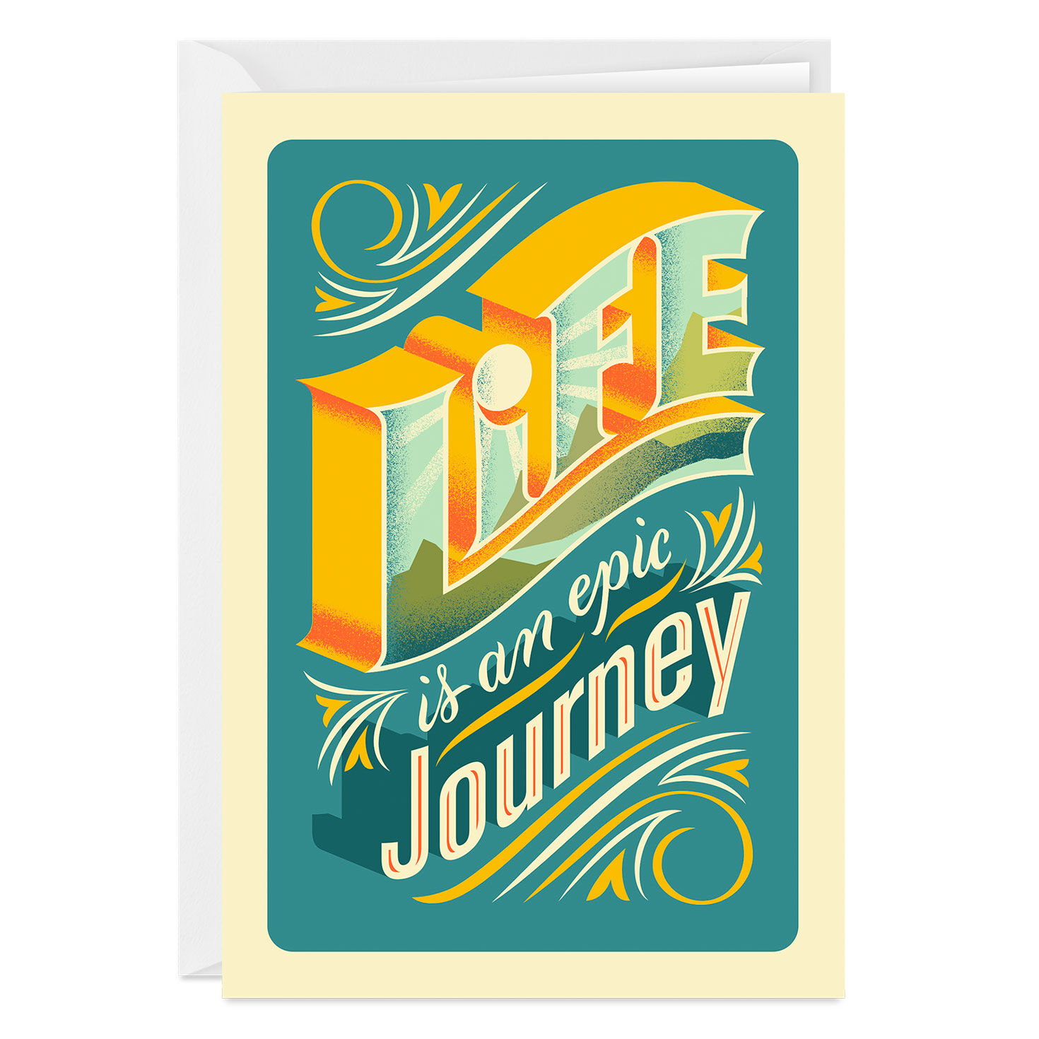 Life Is An Epic Journey Birthday Photo Card