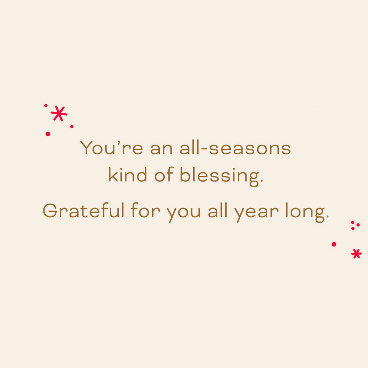 Block Letters on Black Christmas Thank You Card Sentiment image number 2