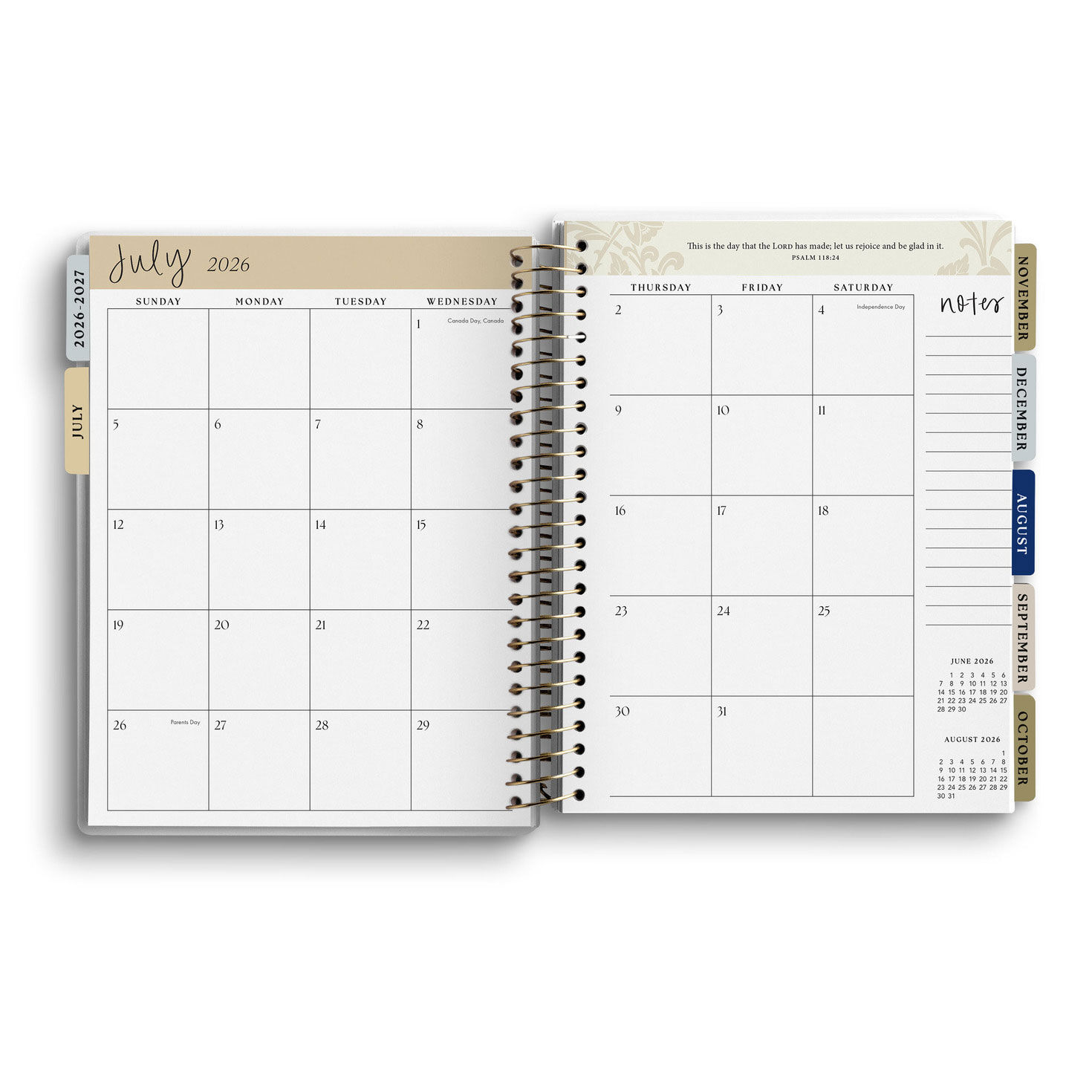 Walking With Jesus Agenda Dated 2027 Planner inside spread image number 4