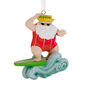 Surfing Santa Christmas Ornament Front image number 1