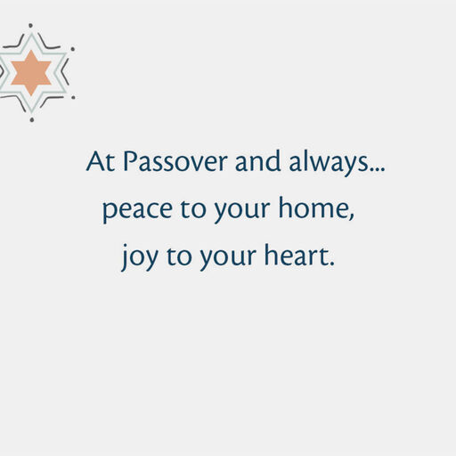 Peace and Joy to You Passover Card, 