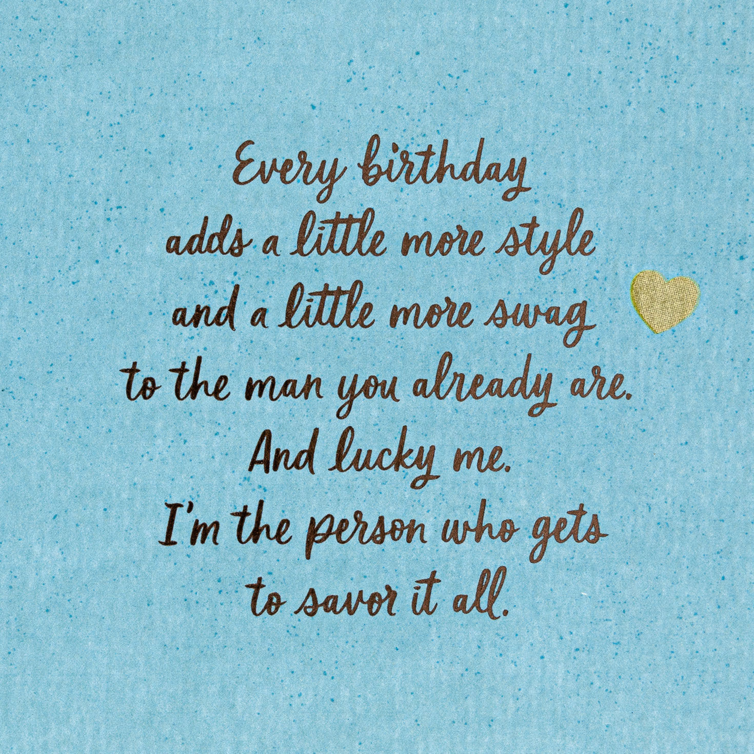 Lucky Me to Savor It All Romantic Birthday Card for Him, , large image number 2