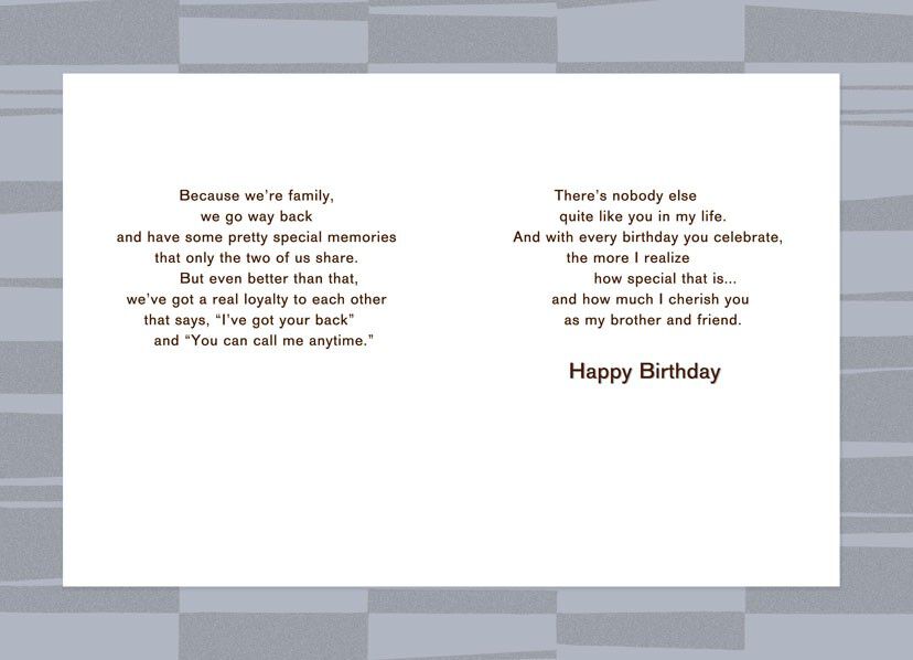 Birthday Smiles for Brother Birthday Card