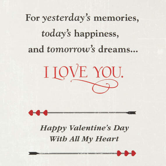 With All My Heart Valentine's Day Card for Husband, , large image number 2