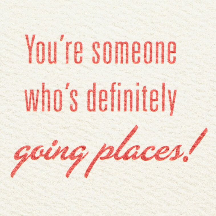 You're Going Places Congratulations Card, , large image number 2