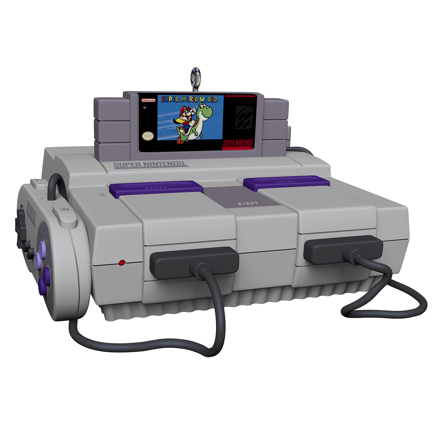 Nintendo Super Nintendo Entertainment System&trade; Console Ornament With Light and Sound, , large image number 7