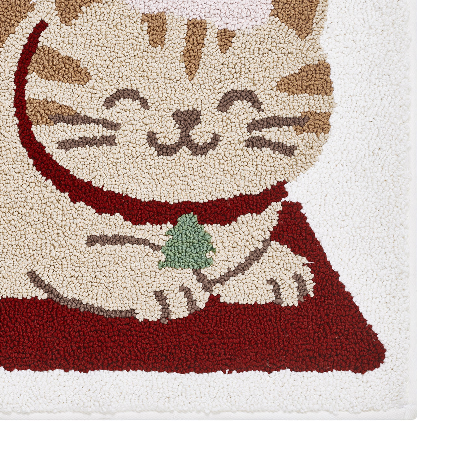 Hallmark Holiday Happy Cat Bath Rug - 20x30 upclose view image number 4