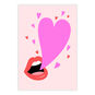 Mouth With Heart Bubble Love eCard, , large image number 2
